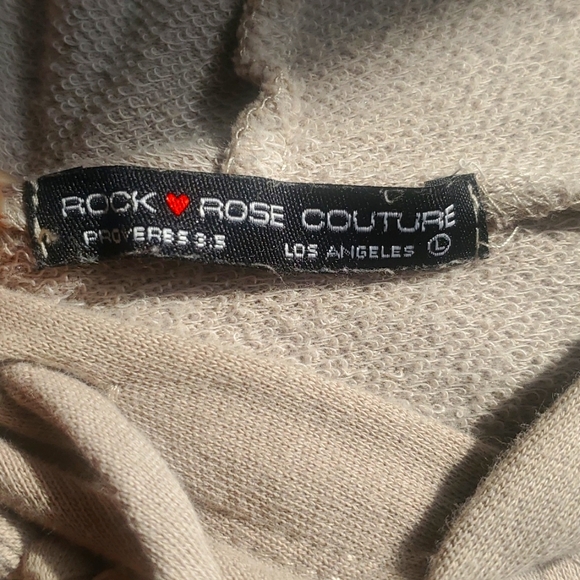 Brown cropped hoodie - Picture 2 of 3